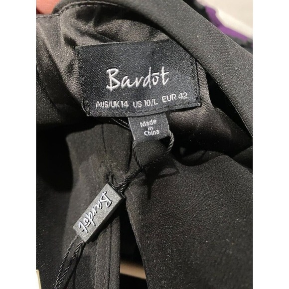 Bardut Nordstrom - Black strapless V neckline dress women's US size 10/Large - Picture 4 of 6